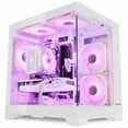 thumbnail image 1 of Hoengager King Gaming Desktop AMD Ryzen 5 5500 6-Core 3.6 GHz,Radeon RX 6650 XT 8GB, 32GB DDR4 3200MHz RAM ,1TB PCIe+1TB SATA SSD ,RGB FAN ,WiFi &Bluetooth Windows 11 Pro Prebuilt Gaming PC-White, 1 of 7