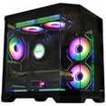 thumbnail image 1 of Hoengager Ocean of Stars Gaming PC -AMD Ryzen 5 7600X 4.7 GHz, RTX 4060 8GB ,32GB DDR5 RAM 6000MHz,3TB PCIe SSD, WIFI&Bluetooth ,HDMI ,RGB Fans ,Windows 11 Pro 64-bit -Black, 1 of 17