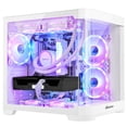 thumbnail image 1 of Hoengager Poseidon Gaming PC, AMD Ryzen 7 5700X 8-Core 3.4GHz-GeForce RTX 3060, 32GB DDR5 RAM, 1TB M.2 and 2TB SATA SSD 240 liquid cooler, Windows 11, 1 of 9