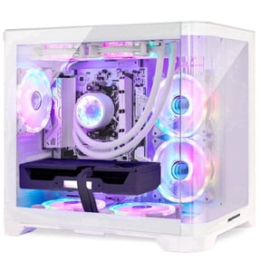 Hoengager Poseidon RTX 5070 12GB Gaming PC - AMD Ryzen 5 9600X 3.9 GHz, 32GB DDR5 RAM, 1TB PCIe SSD, Software-Controlled ARGB, Windows 11- Prebuilt PC