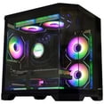thumbnail image 1 of Hoengager RTX 5070 12GB Gaming PC - AMD Ryzen 5 9600X 6-Core 3.9 GHz, 16GB DDR5 RAM, 1TB PCIe and 1TB SATA SSD, Windows 11 -RGB Prebuilt Computer, 1 of 12