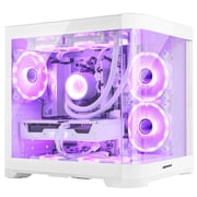 Hoengager RTX 5070 12GB Gaming PC AMD Ryzen 7 9700X 8-Core 3.8 GHz, 32GB DDR5 RAM, 1TB PCIe SSD, AIO Luqid Cooler and RGB Fan, Windows 11 Prebuilt PC
