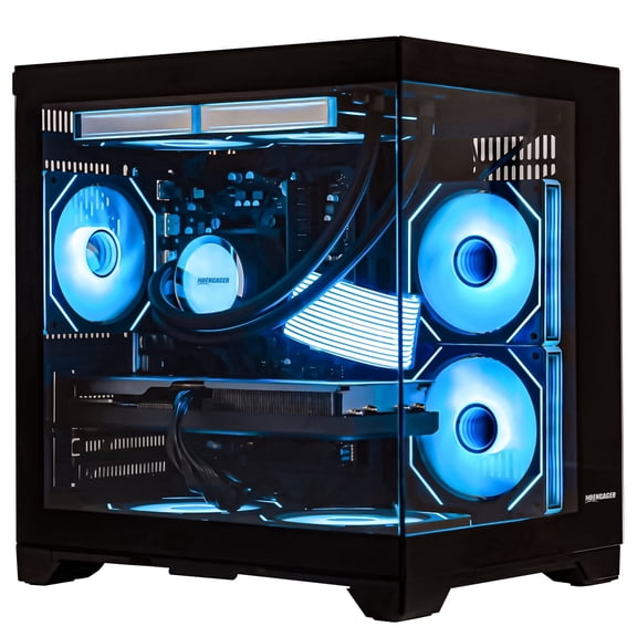 Hoengager RTX 5070 12GB Gaming PC Desktop - AMD Ryzen 7 5700X 3.4 GHz, 16GB DDR4 RAM, 1TB PCIe SSD, Windows 11 -RGB Prebuilt Computer