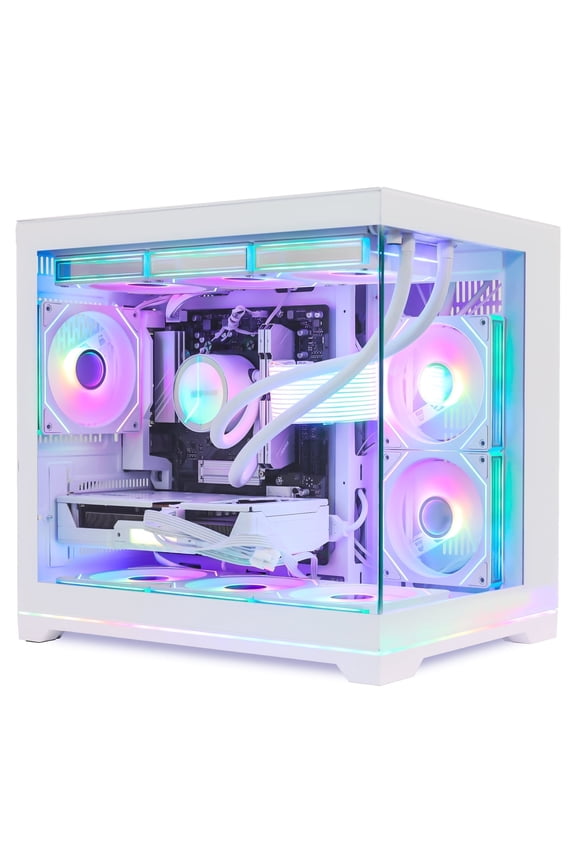 RTX 5070 12GB Gaming PC Desktop - AMD Ryzen 7 9700X, 32GB DDR5 RAM, 2TB SSD, 850W PSU, RGB Fusion 2.0, Windows 11 -RGB Prebuilt Computer