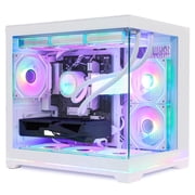 Hoengager RTX 5070 12GB Gaming PC - AMD Ryzen 7 9700X, 32GB DDR5, 1TB M.2 SSD, 850W PSU, RGB Liquid cooling, RGB Fusion 2.0, Windows 11- Prebuilt PC