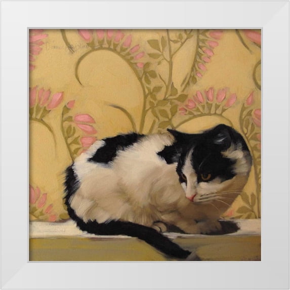 Hoeptner, Diane 15x15 White Modern Wood Framed Museum Art Print Titled - Freesia Fran