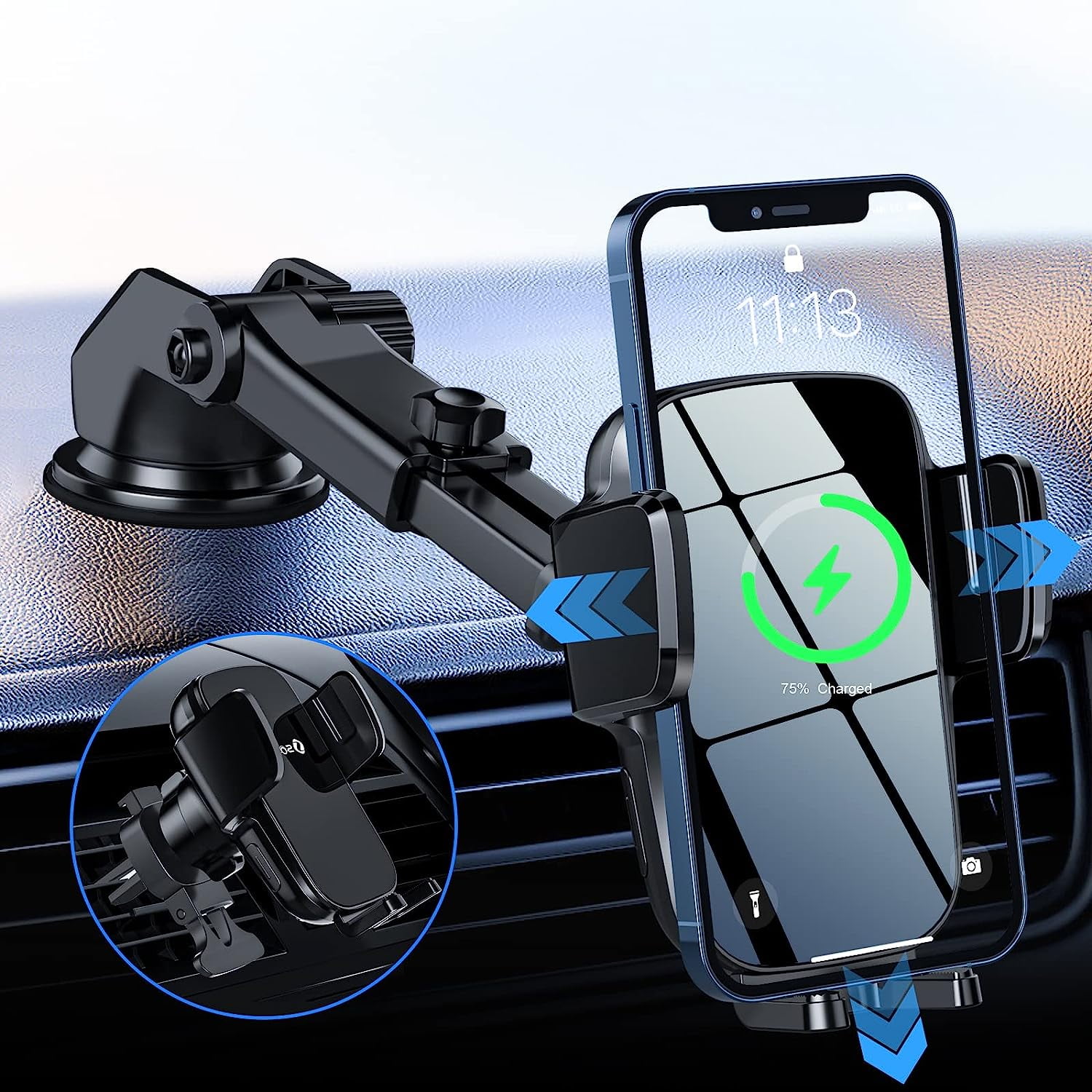 Wireless Charging Walmart Car Holder Hoey In Wireless Car Charger