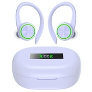 Wireless Earbuds Bluetooth 5.3 Headphones 90 Hrs Playtime Earbuds with Wireless Charging Case Over-Ear Sports Earphones Waterproof Deep Bass Headset