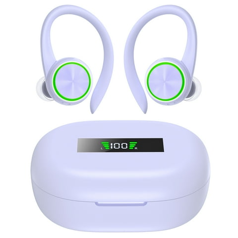 Wireless Earbuds Bluetooth 5.3 Headphones 90 Hrs Playtime Earbuds with Wireless Charging Case Over-Ear Sports Earphones Waterproof Deep Bass Headset