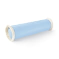 thumbnail image 1 of Hofdeco Premium Coastal Hampton Style Patio Indoor Outdoor Bolster Pillow Cover Only, 6"x20" Water Resistant for Backyard, Couch, Solid Baby Blue Fringe, 1 of 4