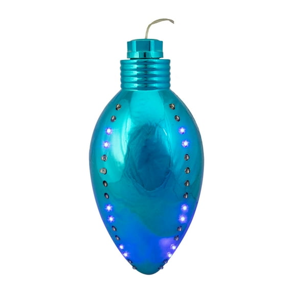 LED C9 Falling Rice Micro Christmas Lights - 10.5" - Blue