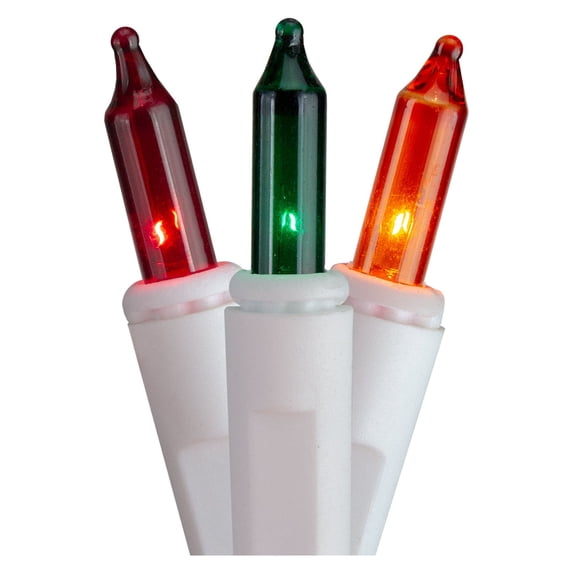 Hofert Multi-color Incandescent Ever Glow Chasing Mini Christmas String Lights Holiday Lighting, 37'
