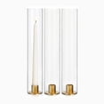 thumbnail image 1 of HofferRuffer Hurricane Candle Holder, 3Pcs Metal Taper Candle Holders with 11.8 inch Tall Glass Windproof Cover for Wedding Home Decor Table Centerpiece Outdoor Party, 1 of 2