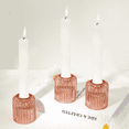 thumbnail image 1 of HofferRuffer Set of 3 Taper Candle Holders, 2*2.4 inch Glass Tealight for Table Centerpiece, Party, Wedding and Home Decor, 1 of 9