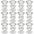 thumbnail image 1 of HofferRuffer Taper Glass Candle holder, Set of 12 for Table Centerpiece Wedding Decor (1.9*1.9*2.5in), 1 of 8
