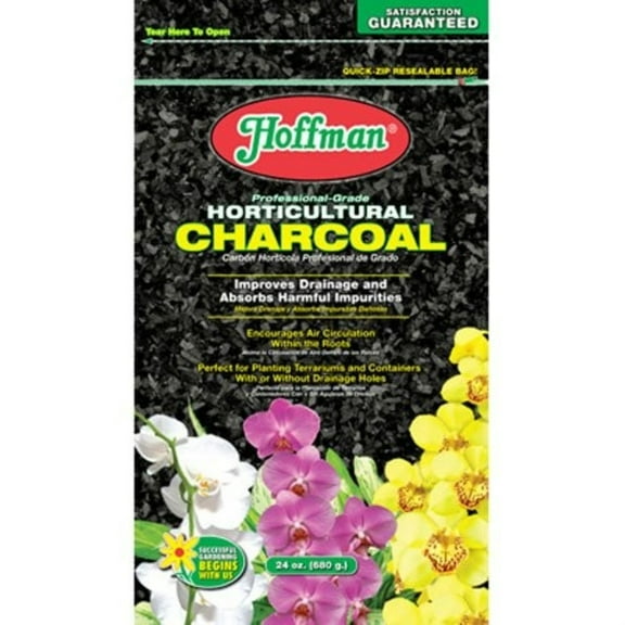 Hoffman Professional Grade Horticultural Charcoal Soil Conditioner to Improve Drainage and Absorb Impurities, 24oz