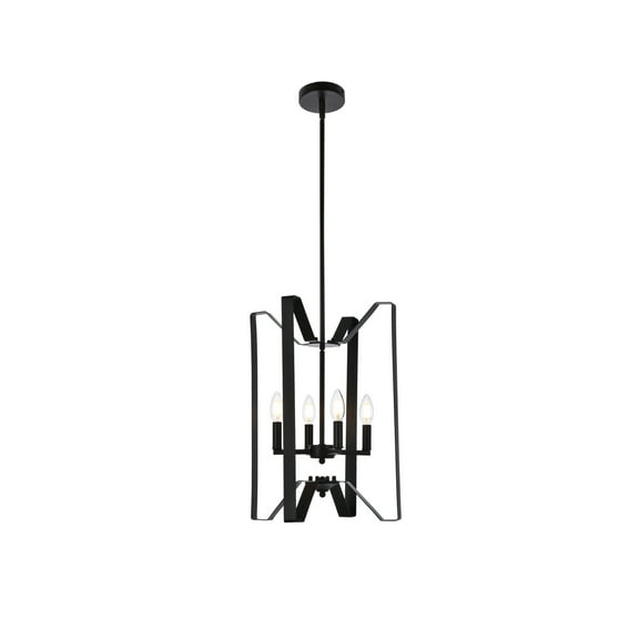 Hoffman 4 lights pendant in black