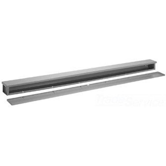 Hoffman A101048RT Wiring Trough; 48"x10"x10", 14 Gauge Plated Steel, Gray