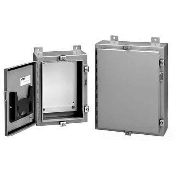 Hoffman A16H16ALP Steel Wall-Mount, NEMA 4, Enclosure, 16" x 16" x 6", Gray