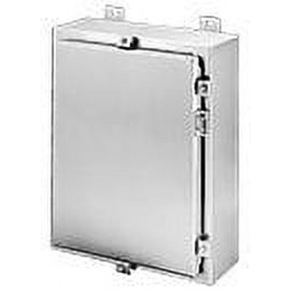 Hoffman A20H1608SSLP Wall-Mount Enclosure, NEMA 4X, Stainless Steel Type 304, 20.00" x 16.00" x 8.00"