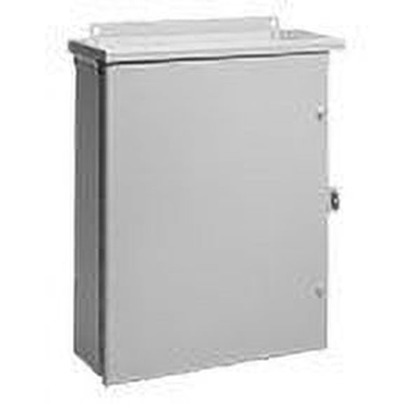 Hoffman A30R3012HCR NEMA 3R Enclosure, Hinge Cover, Galvanized, Paint Finish, 30" x 30" x 12"