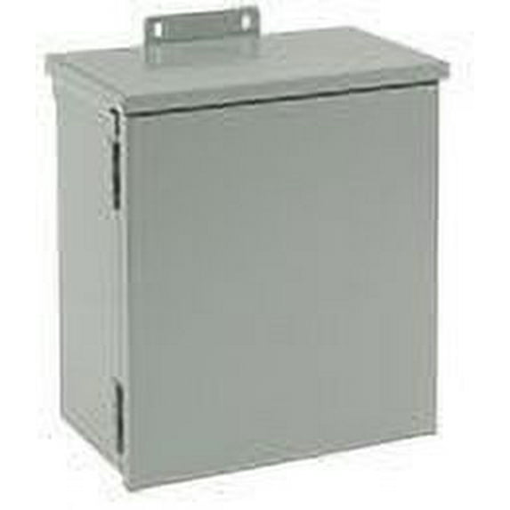 Hoffman A8R86HCR NEMA 3R Enclosure, Hinge Cover, Galvanized, Paint Finish, 8" x 8" x 6"