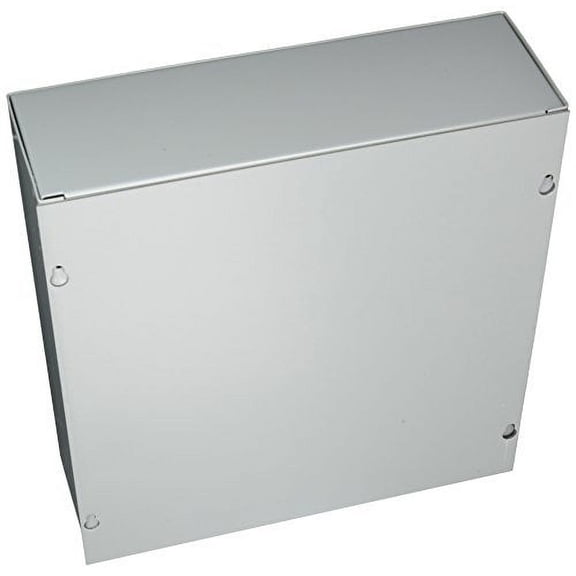 Hoffman ASE12X12X4NK Pull Box, Screw Cover, Steel, 12.00" x 12.00" x 4.00", Gray