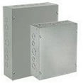 thumbnail image 1 of Hoffman ASE16X16X6 Pull Box Screw Cover with Knockouts, Steel, 16.00" x 16.00" x 6.00", Gray, 1 of 3