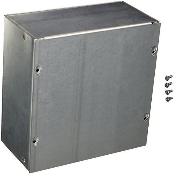 Hoffman ASG8X8X4NK Pull Box, Screw Cover, Galvanized, 8" x 8" x 4"