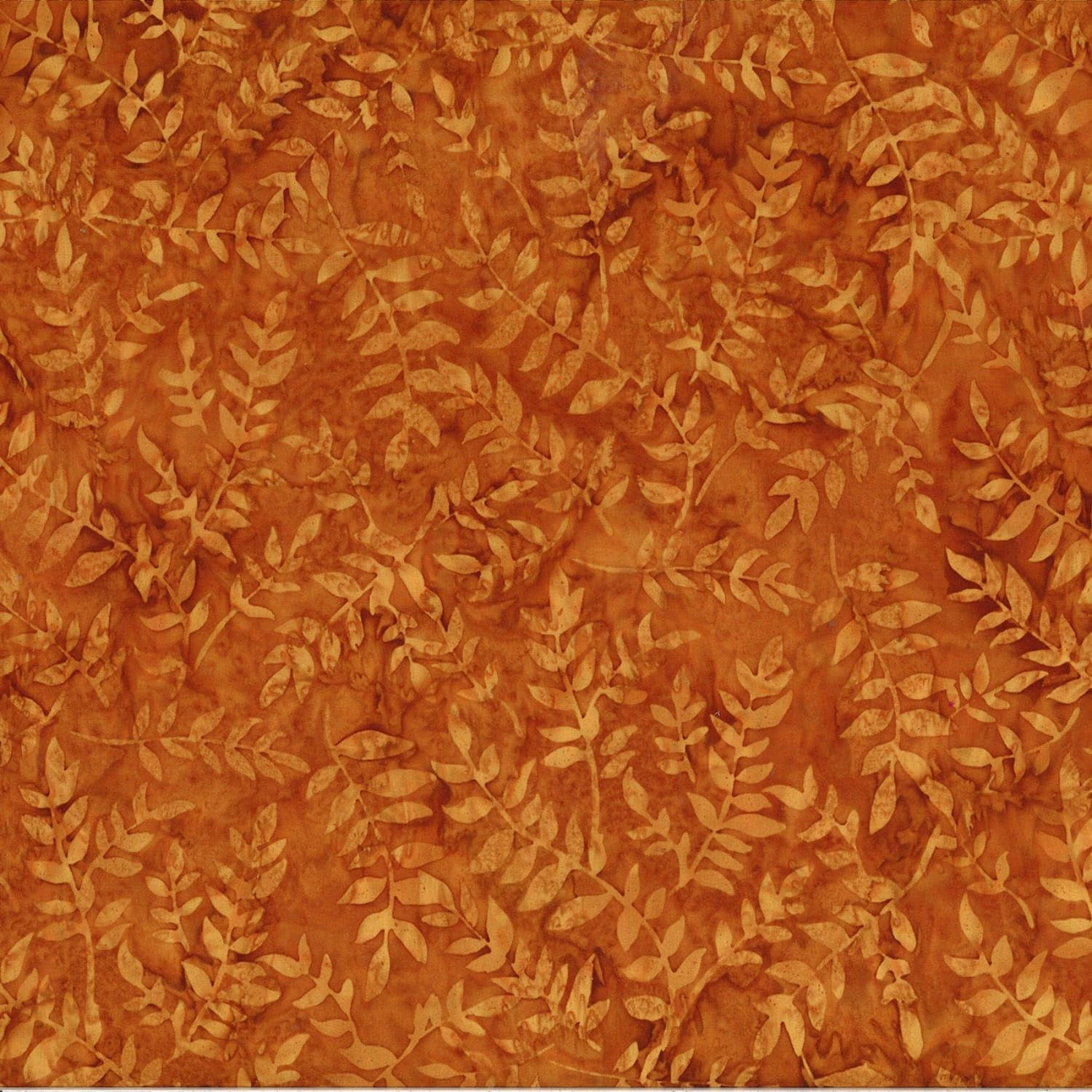 Hoffman Bali Batik Autumn Trail Leaf, Fabric By The Yard (Bourbon ...