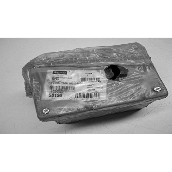 Hoffman E2PBX Enclosure for 2 30.5 mm Pushbuttons, Extra Deep, Steel, Gray