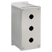 Hoffman E3PBXSS, 4 x 4.75 x 8, 304 SS, 3-Hole, Pushbutton Enclosure, 1pc