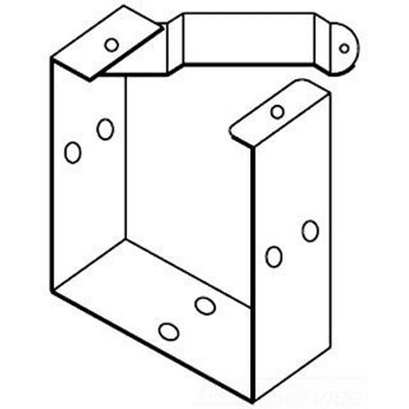 Hoffman F1010GUC Wireway, U- Connector, NEMA 1, Steel, Fits 10.00" x 10.00", Gray
