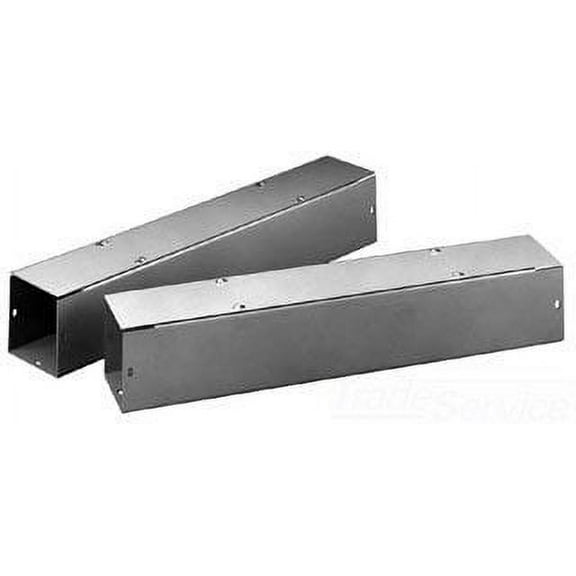 Hoffman F1010T148GVP Wireway, NEMA 1, Straight Section, Flat Cover, Galvanized, 10.00" x 10.00" x 48.00", Gray