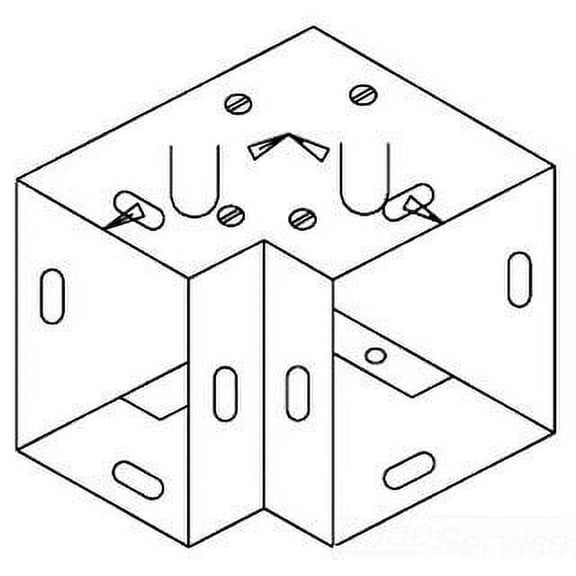 Hoffman F1212G90E Wireway, 90 Degree Elbow, NEMA 1, Steel, 12.00" x 12.00", Gray