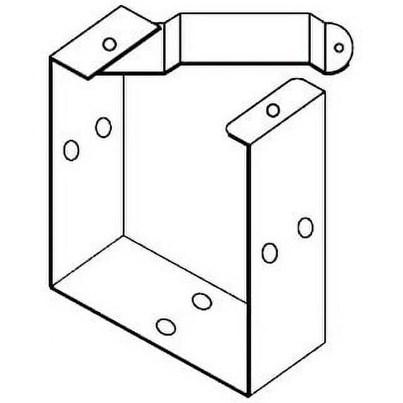 Hoffman F66GUC Wireway, NEMA 1, U- Connector, Steel, Fits 6.00" x 6.00", Gray