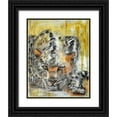 thumbnail image 1 of Hoffman, Kate 12x14 Black Ornate Wood Framed with Double Matting Museum Art Print Titled - Big Cat, 1 of 4
