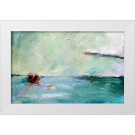 Hoffman, Kate 14x10 White Modern Wood Framed Museum Art Print Titled - After the Dive