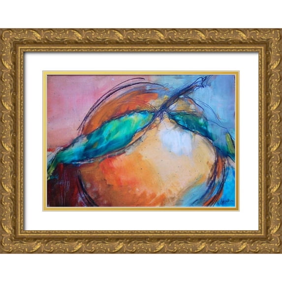 Hoffman, Kate 14x11 Gold Ornate Wood Framed with Double Matting Museum Art Print Titled - Orange
