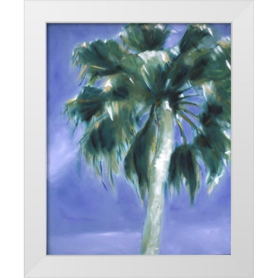Hoffman, Kate 26x32 White Modern Wood Framed Museum Art Print Titled - Big Palm