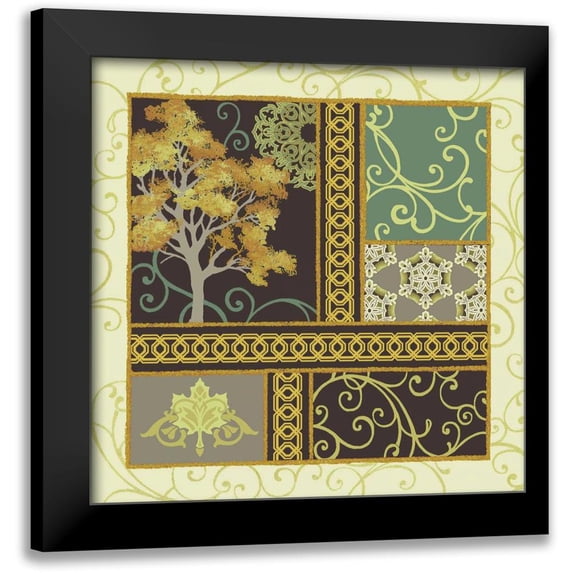 Hoffman, Katia 12x12 Black Modern Framed Museum Art Print Titled - Maple Stories II