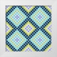 thumbnail image 1 of Hoffman, Katia 12x12 White Modern Wood Framed Museum Art Print Titled - Vintage Geo II, 1 of 4