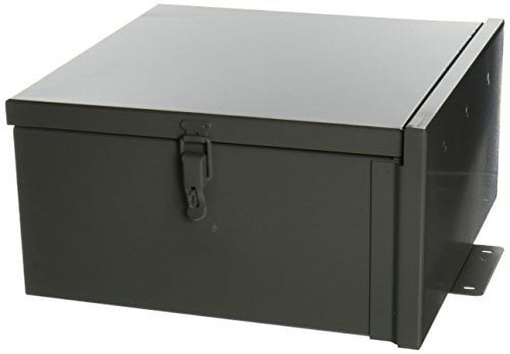 Hoffman NEMA 3R Enclosure, Hinge Cover, Galvanized, Paint Finish, 12" x