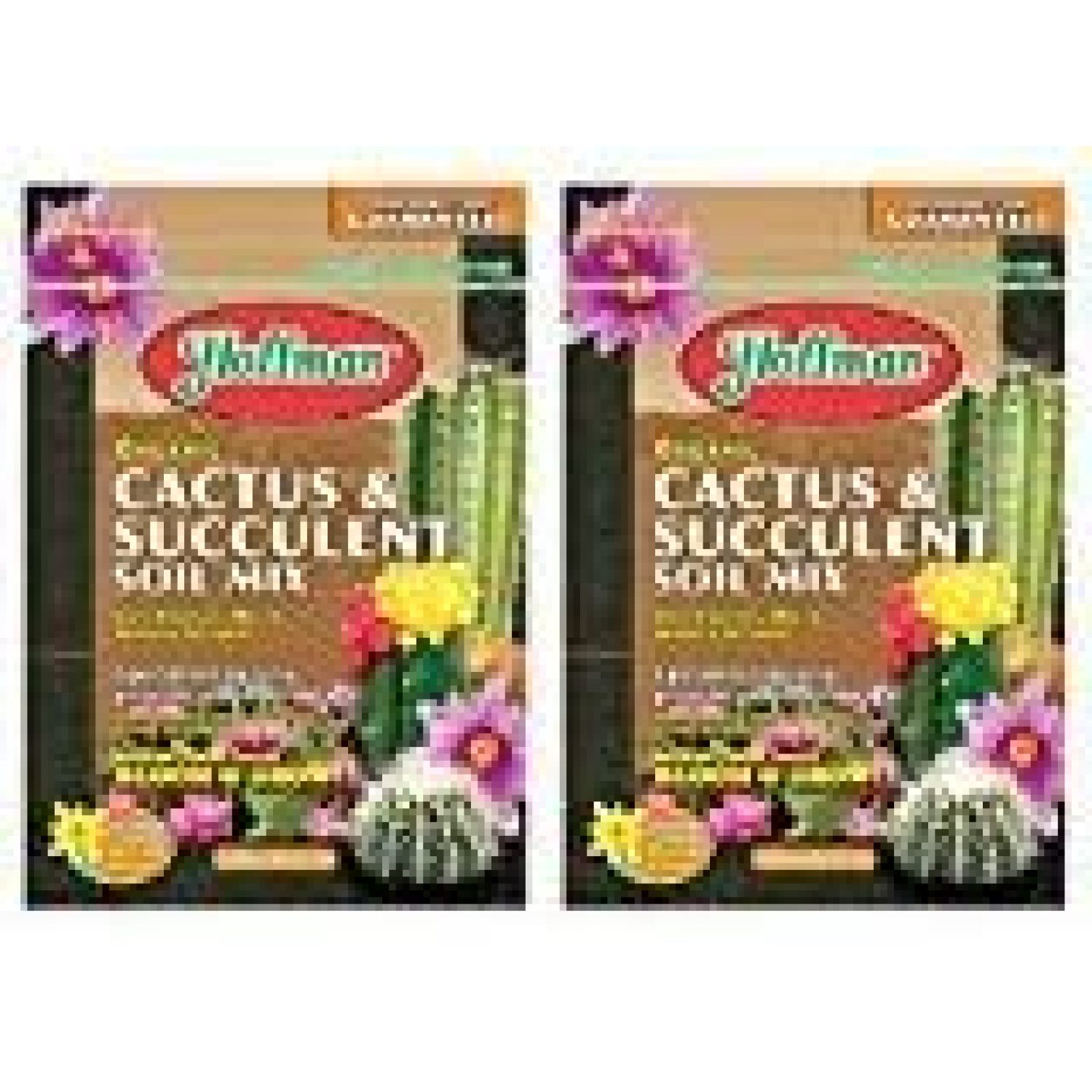 Hoffman Organic Cactus and Succulent Soil Mix, 10 Quarts (2Pack