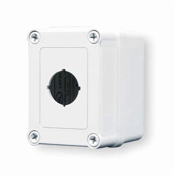 Hoffman Pushbutton Enclosure,30mm,1 Hole,Plastic VM433-PBS1