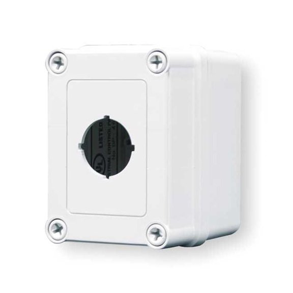 Hoffman Pushbutton Enclosure,30mm,1 Hole,Plastic VM433-PBS1