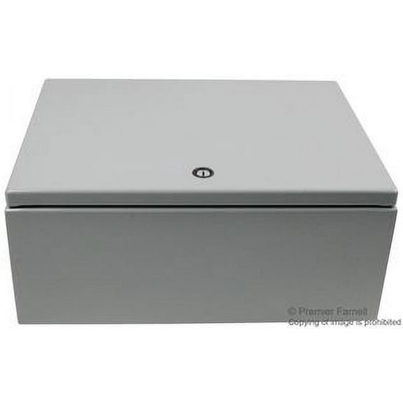 Hoffman Wall-Mount Enclosure, NEMA 4/12, Steel, 16.00" x 12.00" x 6.00", Gray