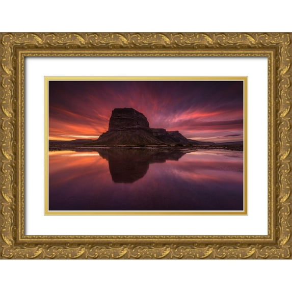 Hoffmann, Raymond 32x23 Gold Ornate Wood Framed with Double Matting Museum Art Print Titled - Laandsup3;Magnaopur
