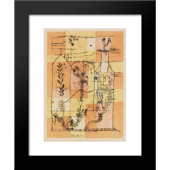 Hoffmanneske scene 20x24 Framed Art Print by Paul Klee