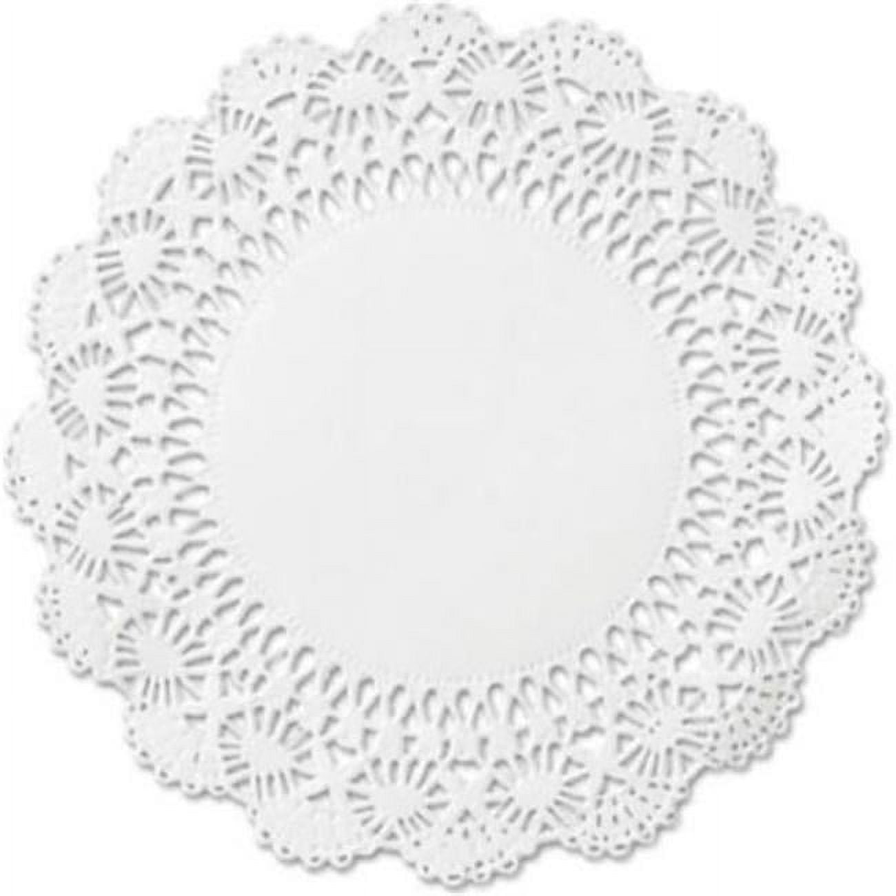 50PCS 3.5inch -13.5inch Assorted Sizes Round Paper Lace Table Doilies White  Decorative Tableware Placemats Mats